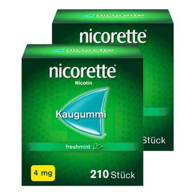NICORETTE 4 mg freshmint Kaugummi 2x210 stk von Johnson & Johnson GmbH (OTC) PZN 08102009