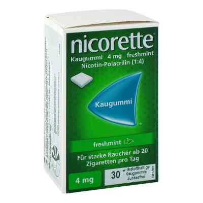 Nicorette 4mg freshmint 30 stk von Pharma Gerke Arzneimittelvertrie PZN 10041945