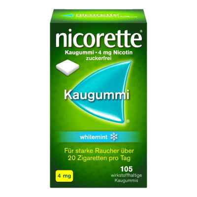 Nicorette 4mg Nikotinkaugummi whitemint zur Rauchentwöhnung
