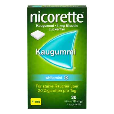 Nicorette 4mg Nikotinkaugummi whitemint zur Rauchentwöhnung