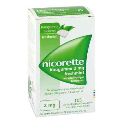 Nicorette Kaugummi 2 mg freshmint 105 stk von EurimPharm Arzneimittel GmbH PZN 14417063