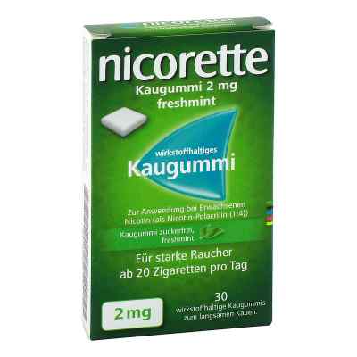 Nicorette Kaugummi 2 mg freshmint 30 stk von EurimPharm Arzneimittel GmbH PZN 14417057