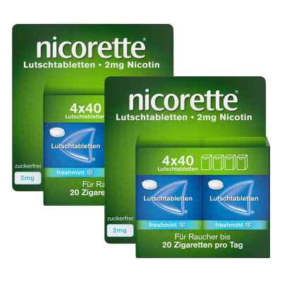 nicorette® Lutschtabletten 2 mg freshmint 2x160 stk von Kenvue Germany GmbH (OTC) PZN 08106089