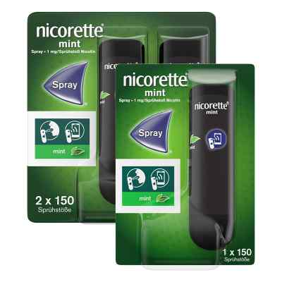 Nicorette mint Spray mit Nikotin 2+1 stk von Johnson & Johnson GmbH (OTC) PZN 08101909