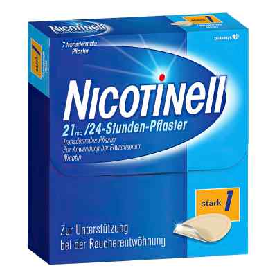 Nicotinell 21mg/24-Stunden-Nikotinpflaster, Stark (1) 7 stk von Cooper Consumer Health Deutschland GmbH PZN 03764560