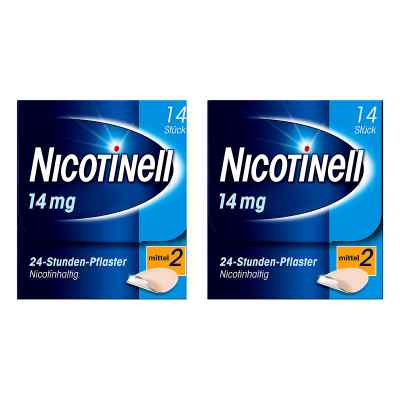 Nicotinell Paket 14 mg (ehemals 35 mg) 24-Stunden-Pflaster 2x14 stk von GlaxoSmithKline Consumer Healthc PZN 08130246