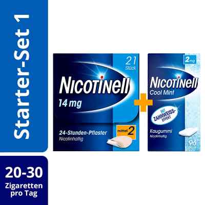Nicotinell Starter Set 1: 20-30 Zigaretten täglich 1 stk von Cooper Consumer Health Deutschland GmbH PZN 08100795