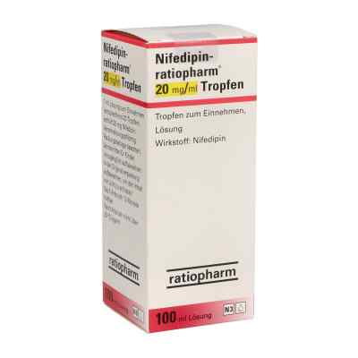 Nifedipin-ratiopharm 20 mg/ml Tropfen zum Einnehmen 100 ml von ratiopharm GmbH PZN 03552295