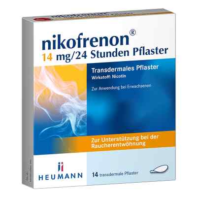 Nikofrenon 14 mg/24 Stunden Pflaster 14 stk von HEUMANN PHARMA GmbH & Co. Generica KG PZN 15993248