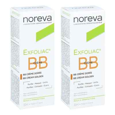 Noreva Exfoliac Getönte Bb-Creme Dunkel 2x30 ml von Laboratoires Noreva GmbH PZN 08104815