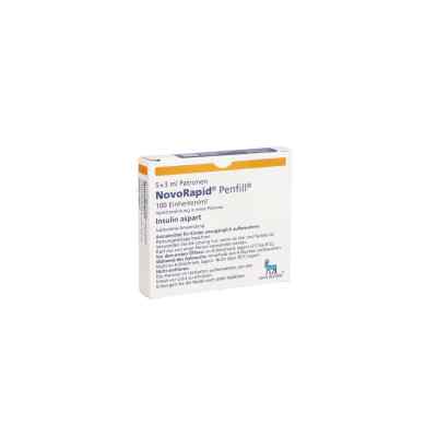 NovoRapid Penfill 100 Einheiten/ml 3ml 5X3 ml von Novo Nordisk Pharma GmbH PZN 00558707