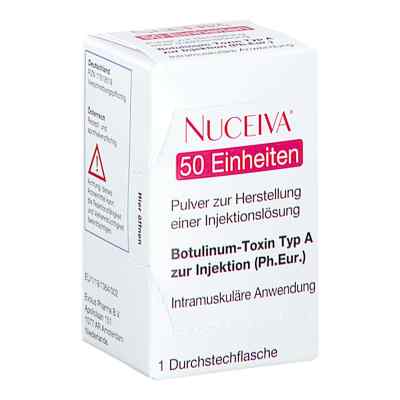 Nuceiva 50 Einheiten Plv.z.herst.e.inj.-lsg.dsfl. 1 stk von EVOLUS PHARMA B.V. PZN 17619519