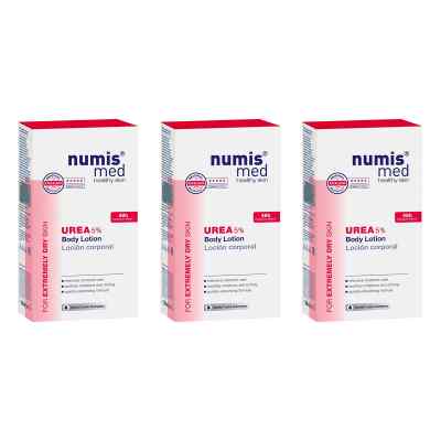 Numis Med Urea 5% Körperlotion 3x300 ml von Schröder Cosmetics GmbH & Co. KG PZN 08105173