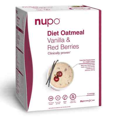 Nupo Diet - Oatmeal Vanilla Red Berries 12 Portionen 384 g von Nupo ApS PZN 08106155
