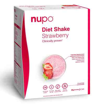 Nupo Diet Shake - Strawberry 12 Portionen 384 g von Nupo ApS PZN 08106147