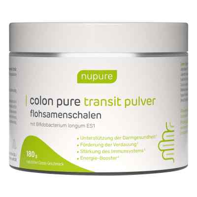 Nupure Colon Pure Transit Pulver Flohsamenschalen 180 g von AixSwiss B.V. PZN 18873237