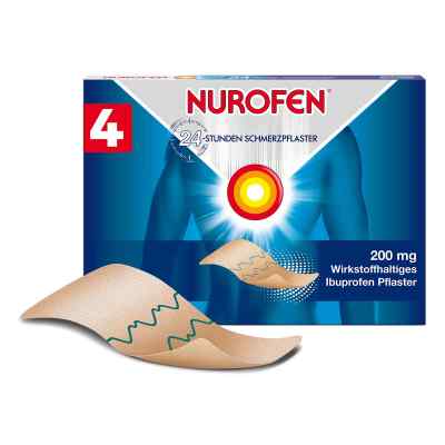 Nurofen 24-stunden Schmerzpflaster 200 mg 4 stk von Reckitt Benckiser Deutschland Gm PZN 06586975