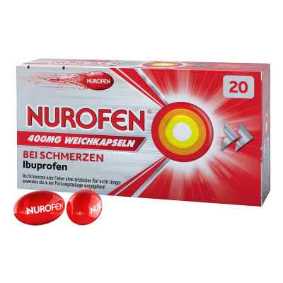 NUROFEN 400 mg Ibuprofen Weichkapseln 20 stk von Reckitt Benckiser Deutschland Gm PZN 16225037