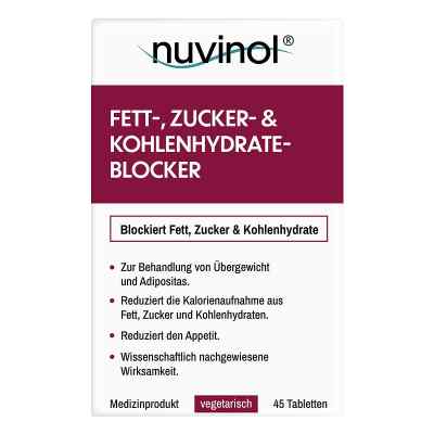 Nuvinol Fett- & Zucker- & Kohlenhydrateblocker Tabletten 45 stk von R(h)ein Nutrition & Health GmbH PZN 20161277