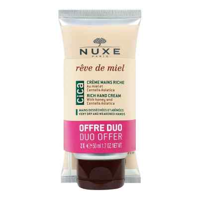 Nuxe Duo 25 Reve De Miel Cica Handcreme 2X50 ml von NUXE GmbH PZN 20015446