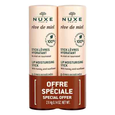 Nuxe Feuchtigkeitsspendender Lippenpflegestift Nf 2X4 g von NUXE GmbH PZN 18370217