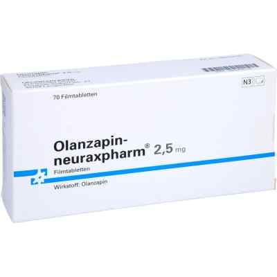 Olanzapin-neuraxpharm 2,5mg 70 stk von neuraxpharm Arzneimittel GmbH PZN 06082625