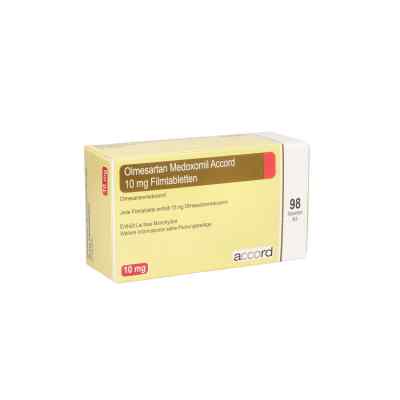 Olmesartan Medoxomil Accord 10 mg Filmtabletten 98 stk von Accord Healthcare GmbH PZN 12379654