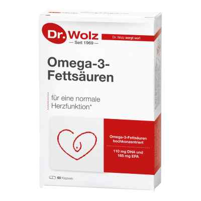 Omega 3 Fettsäuren 500 mg/60% Kapseln 60 stk von Dr. Wolz Zell GmbH PZN 03056780