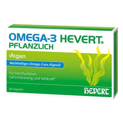 Omega-3 Hevert Pflanzlich Weichkapseln 60 stk von Hevert-Arzneimittel GmbH & Co. KG PZN 19383535