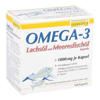 Omega 3 Lachsöl und Meeresfischöl Kapseln 100 stk von Burton Feingold PZN 01453608