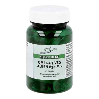 Omega-3 vegan Algenöl 834 mg Kapseln 45 stk von 11 A Nutritheke GmbH PZN 15191098