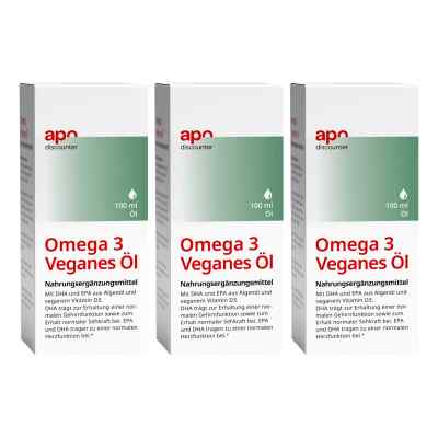 Omega 3 veganes Algenöl 3x100 ml von  PZN 08102388
