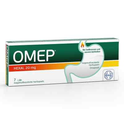 OMEP® HEXAL 20 mg magensaftresistente Hartkapseln 7 stk von Hexal AG PZN 10070183