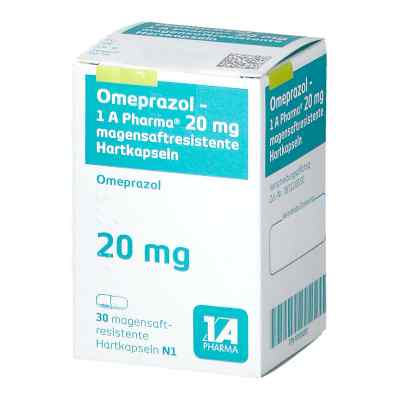 Omeprazol-1A Pharma 20mg 30 stk von 1 A Pharma GmbH PZN 10108081