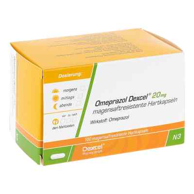 Omeprazol Dexcel 20mg 100 stk von Dexcel Pharma GmbH PZN 07745878