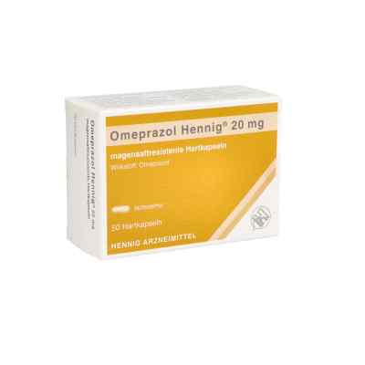 Omeprazol Hennig 20mg 50 stk von Hennig Arzneimittel GmbH & Co. K PZN 02331267