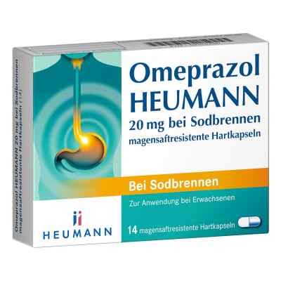 Omeprazol Heumann 20mg bei Sodbrennen 14 stk von HEUMANN PHARMA GmbH & Co. Generi PZN 07516480