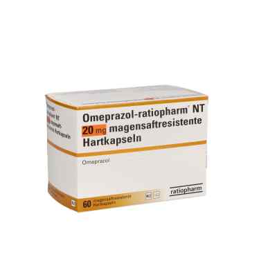 Omeprazol-ratiopharm Nt 20 mg magensaftresistente Hartkapsel 60 stk von ratiopharm GmbH PZN 01010615