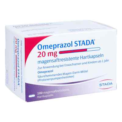 Omeprazol Stada 20 mg magensaftresist.Hartkapseln 100 stk von STADAPHARM GmbH PZN 00343941
