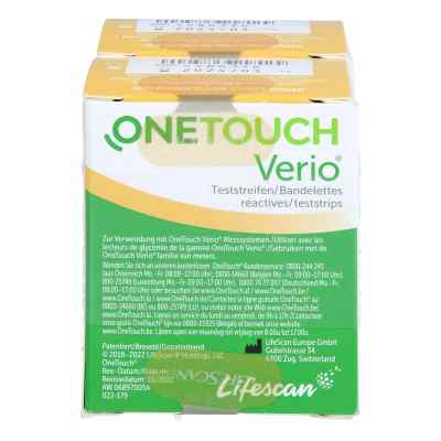 One Touch Verio Teststreifen 100 stk von B2B Medical GmbH PZN 18470002