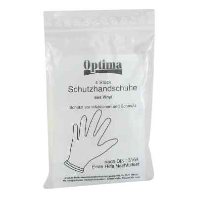 Optima Schutzhandschuhe Vinyl 4 stk von WVP Pharma und Cosmetic Vertrieb PZN 08792621