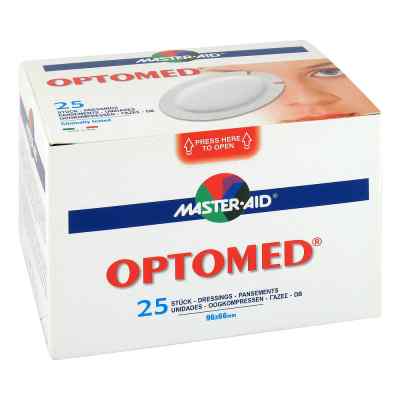 Optomed Augenkompresse selbstklebend steril 25 stk von Trusetal Verbandstoffwerk GmbH PZN 09947037