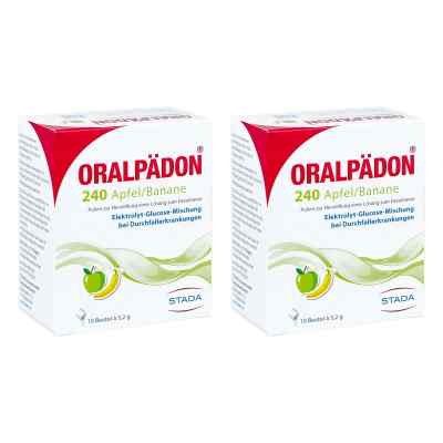 Oralpädon 240 Apfel-Banane Elektolytepulver 2x10 stk von STADA Consumer Health Deutschland GmbH PZN 08103195