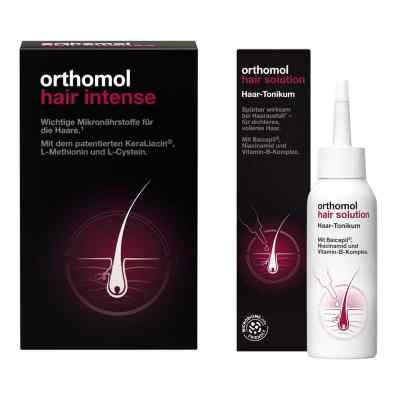 Orthomol Hair Solution Tonikum + Orthomol Hair Intense Kapseln 1 Set von Orthomol pharmazeutische PZN 08107195