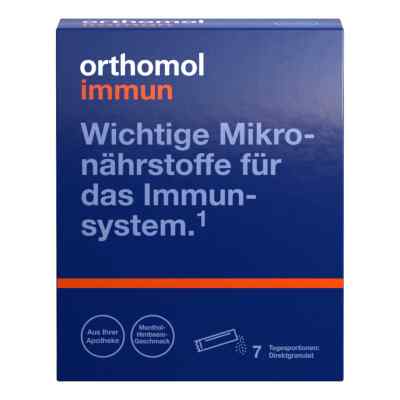 Orthomol Immun Direktgranulat Menthol-Himbeere 7er-Packung 7 stk von Orthomol pharmazeutische Vertrie PZN 08885943