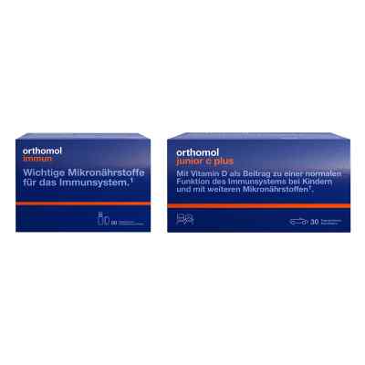 Orthomol Immun Trinkfläschchen + Orthomol junior C + Waldfrucht 2x30 stk von Orthomol pharmazeutische PZN 08102368