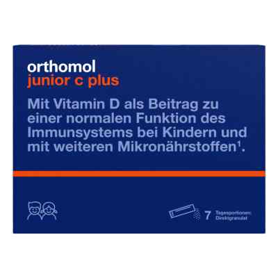 Orthomol junior C plus Direktgranulat Himbeer-Limette 7 stk von Orthomol pharmazeutische PZN 10013222