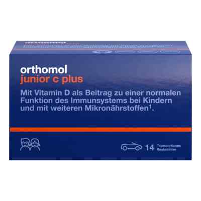 Orthomol junior C plus Kautabletten Mandarine/Waldfrucht 14er-Pa 14 stk von Orthomol pharmazeutische Vertrie PZN 10013245