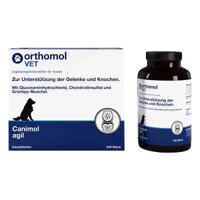 Orthomol Vet Canimol Agil Kautabletten für Hunde 240 stk von Orthomol pharmazeutische Vertrie PZN 18723124