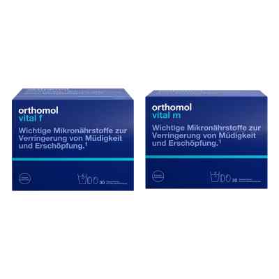 Orthomol Vital f + Orthomol Vital m Granulat/tablette/kapsel 1 Set von  PZN 08104346